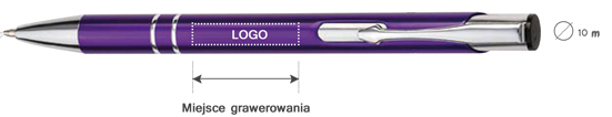 Długopisy grawerowane laserowo